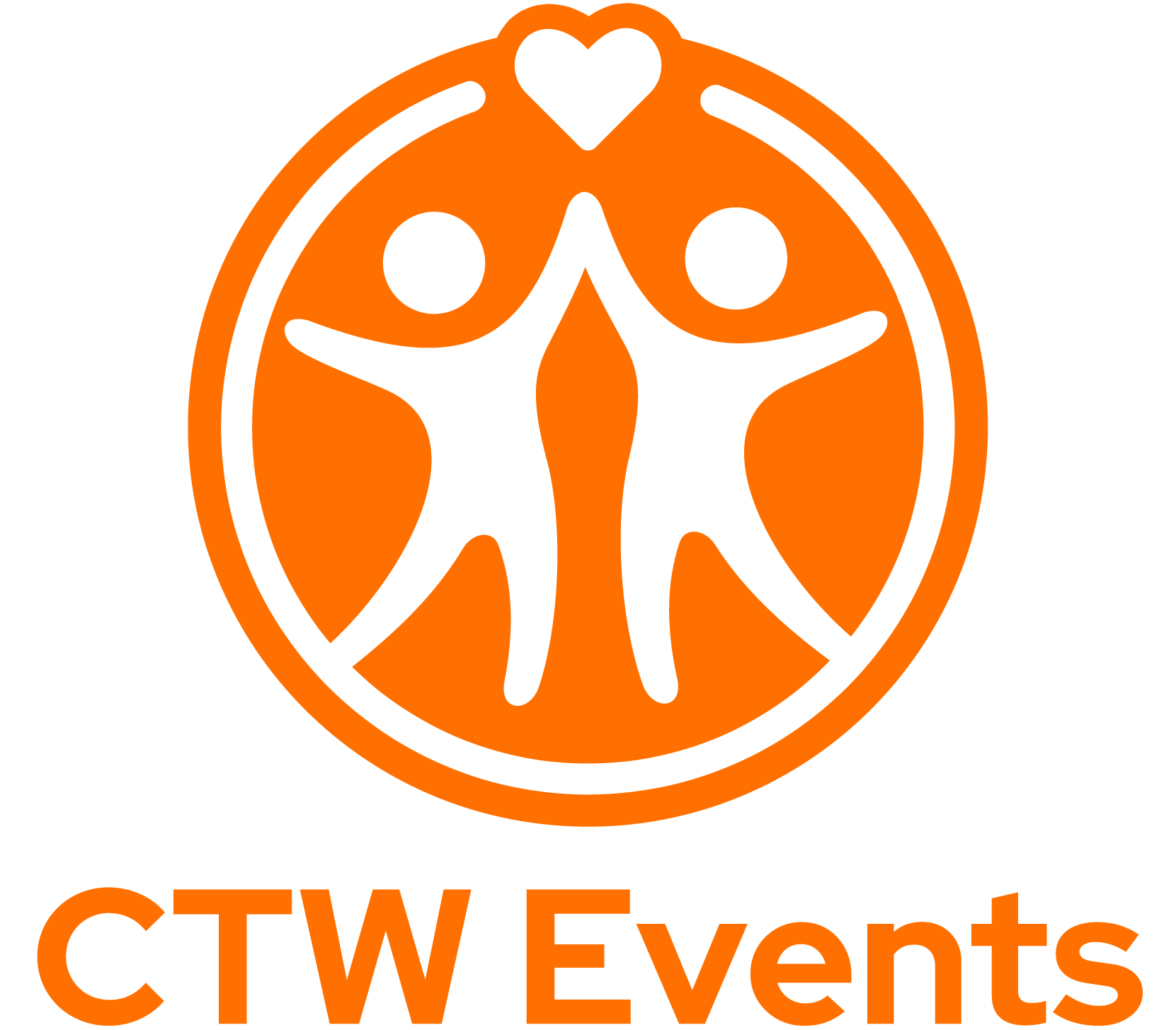 Logo graphic for CTW Events (Stacked Format)