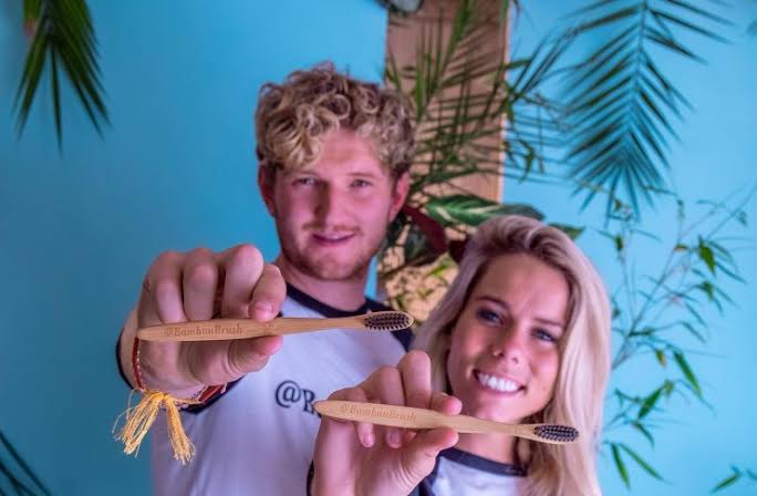 Rebecca and Tommie Eaton, co-founders of @BambuuBrush